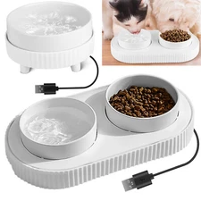USB Heated Pet Bowl for Outside Cats Dogs Birds Ceramic Pet Water Bowl Thermal