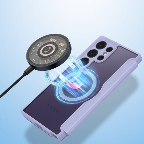 MagSafe Magnetic For Samsung Galaxy S24 Ultra S24 Plus Phone Case Cover TPU+PC - Picture 4 of 12