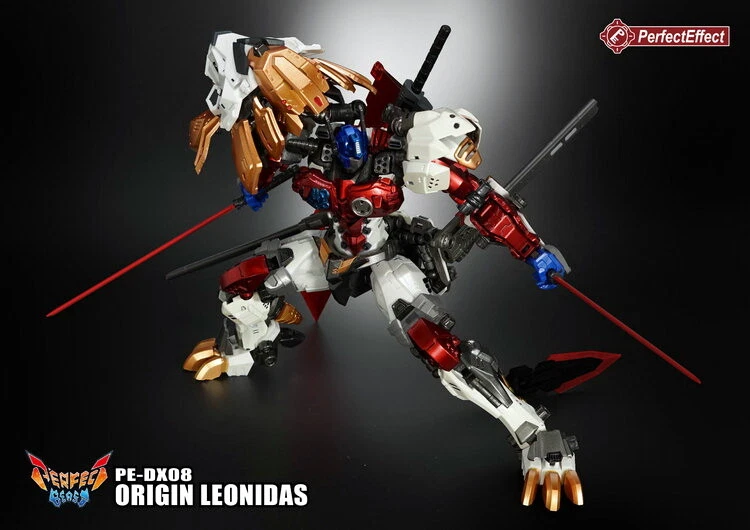 Nuevo Stock Figura de Acción Perfect Perfectffect Pe Dx08 Origin Leonidas León Blanco Foto 4 de 4