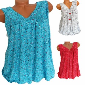 Womens-Plus-Size-Summer-Loose-Sleeveless-Vest-T-Shirt-Blouse-Lady-Boho-Lace-Tops