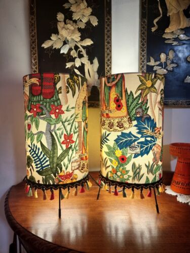 Cheap Post AU!! NEW handmade Frida Kahlo Tripod Lamp W20xH40cm - CREAM - Picture 3 of 8