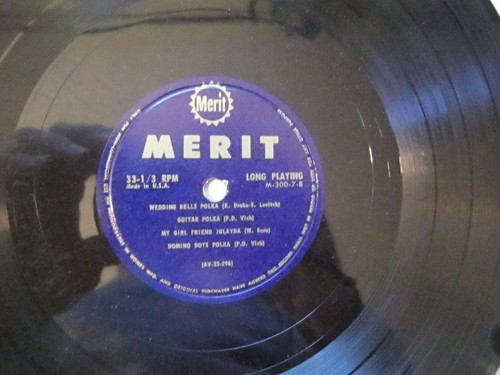 Polka Parade Unknown Artist Merit M-300-7 10" LP (1952) VG - Picture 3 of 4