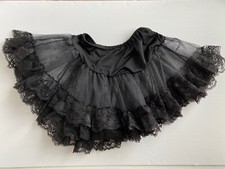 leg avenue womens black lacey layered petticoat skirt tutu one size