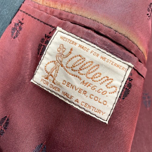 VTG Allen MFG Jacket Mens 42 Green Blazer Coat Co Denver Western Single Breasted - Picture 4 of 10