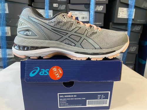 ASICS Gel-Nimbus 20 Women's Running Shoes Sports Grey [US:6/7.5] NWT T850N-9696 - Picture 1 of 8