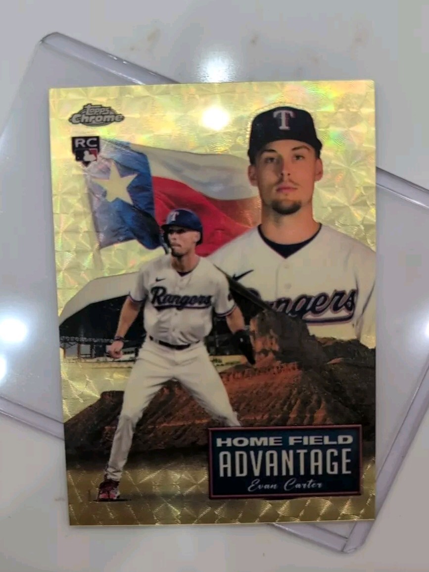 2024 Topps Chrome Update Home Field Advantage Evan Carter SP SUPERFRACTOR 1/1