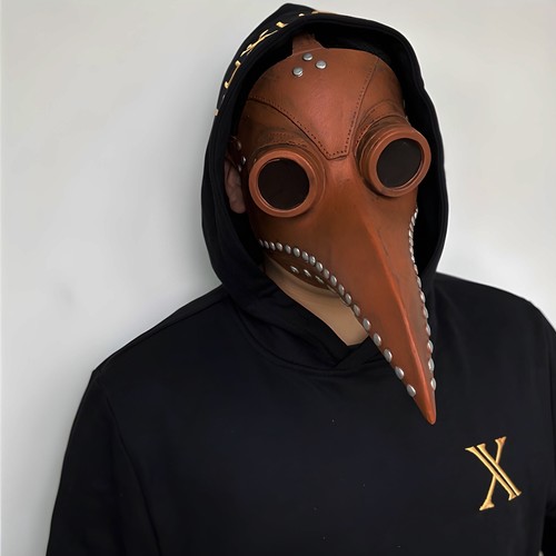 Schnabelmaske Pestmaske Rabenmaske Pest Doktor Maske Plague Doctor Retoo - Bild 10 von 16