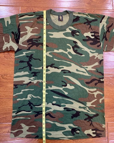 CAMISETA DE COLECCIÓN NOS SWING AÑOS 80 WOODLAND CAMO GRUNGE SKATE PUNK EN BLANCO TALLA XL ¡EE. UU.! - Imagen 7 de 9