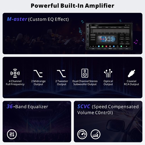 ATOTO Autoradio 2 DIN 7 Pollici Carplay Android 13 8+128G GPS RDS WiFi Bluetooth - Bild 7 von 13