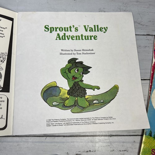 1990’s Disney Read-Along Books & Cassette Tape Green Giant Sprout Disney Dumbo - Picture 7 of 16