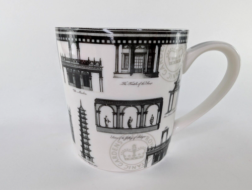 Royal Botanic Gardens Kew Black White Antique Architect Mug Tea Cup Coffee NEW - Picture 3 of 8