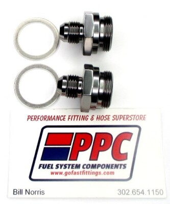 Holley Fuel Inlet Fitting Short 8an to 8 ORB Red Holley Fuel Inlet Fitting Short 8an to 8 ORB Red