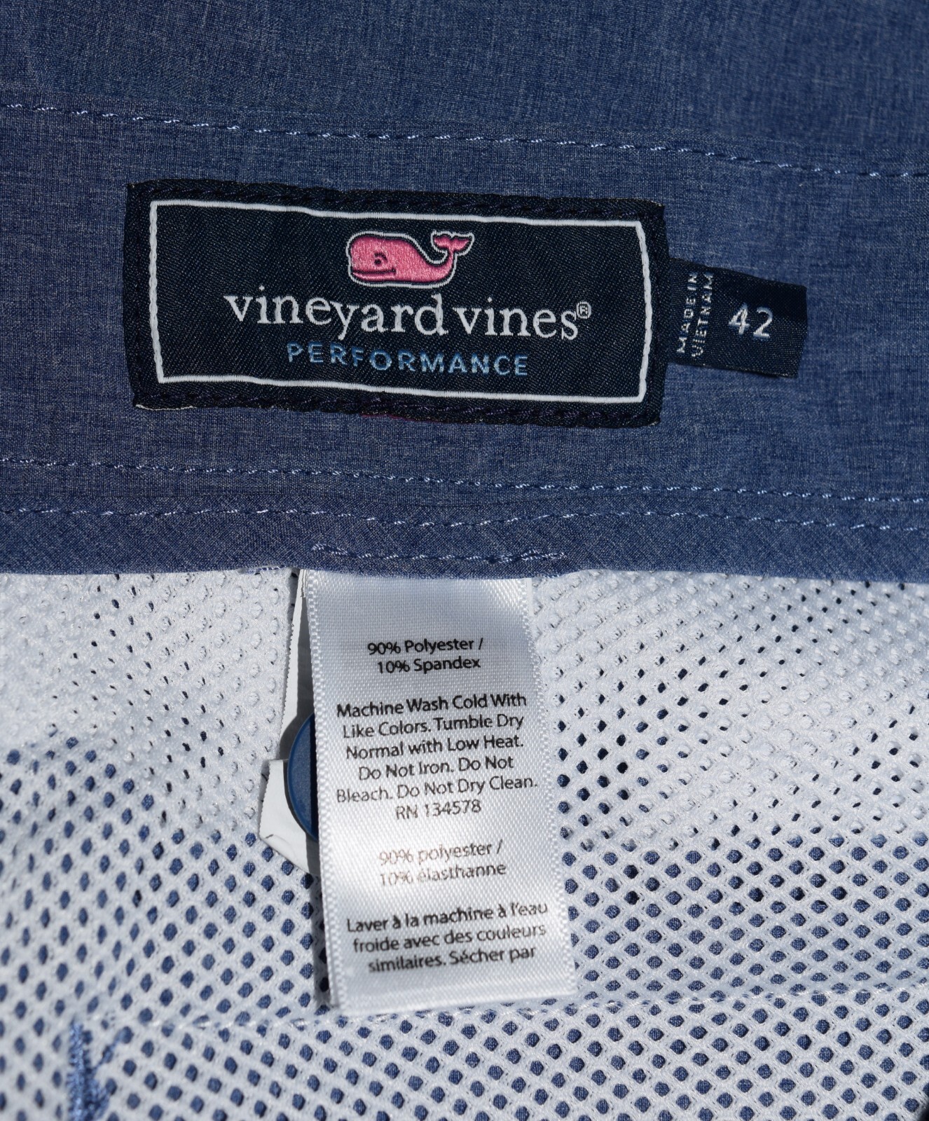 Men's Vineyard Vines Performance Solid Blue Dri F… - image 8