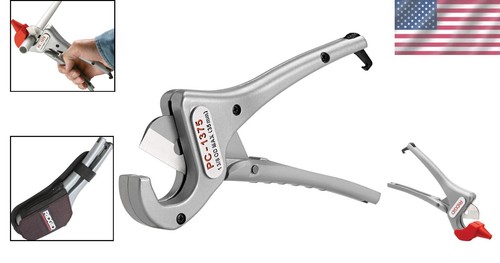 Durable Alloy Steel Plastic Pipe Cutter with Spring-Loaded Handles, 1/8"-1-3/8" - Picture 2 of 7