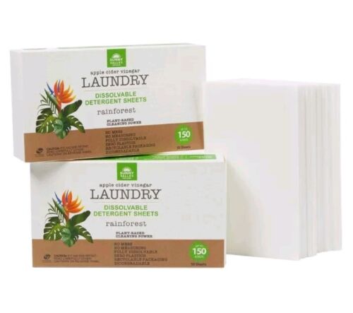 Sunny Valley Orchard 2 Boxes of laundry sheets Up to 300 Loads-Rainforest-NEW - Picture 2 of 2