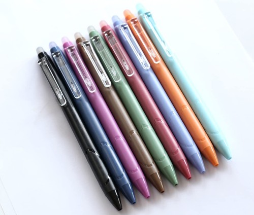 Vintage 9 Colors Erasable Gel Ink Pens 0.5mm Point Assorted Erasable Gel Pen Ret - Picture 7 of 7