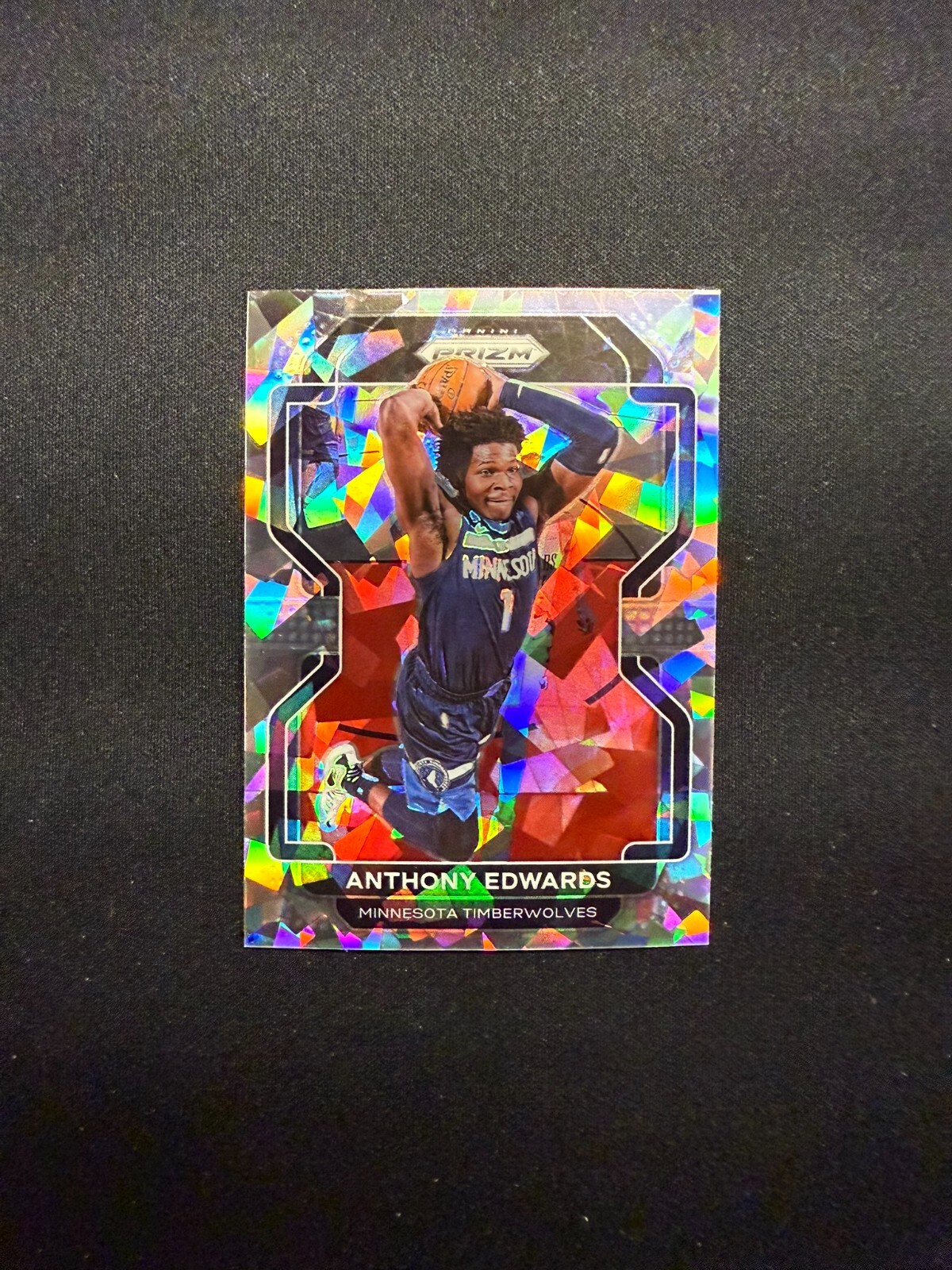 2021-22 Panini Prizm - Anthony Edwards #37 Ice Prizm