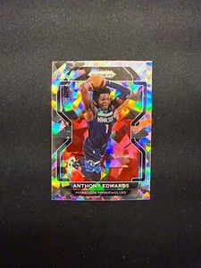 2021-22 Panini Prizm - Anthony Edwards #37 Ice Prizm