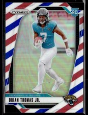 2024 Panini Prizm Brian Thomas Jr. Red/White/Blue Prizm RC #314 Jaguars