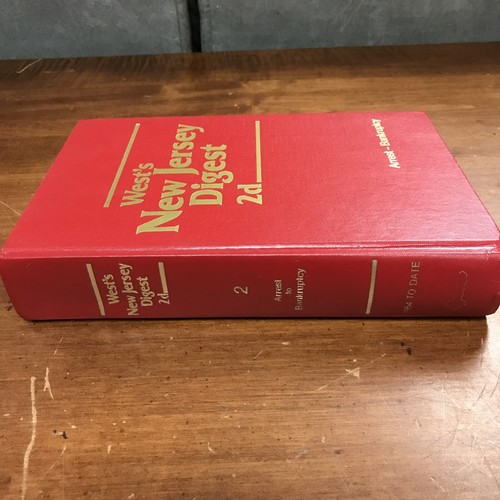 West’s New Jersey Digest 2d Book Arrest - Bankruptcy  - Picture 3 of 12