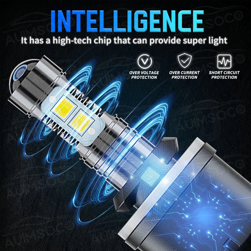 For Ford Bronco 1993-1996 High Power 880 LED Chips Fog Light Bulbs 6000K 2x - Image 4 of 4