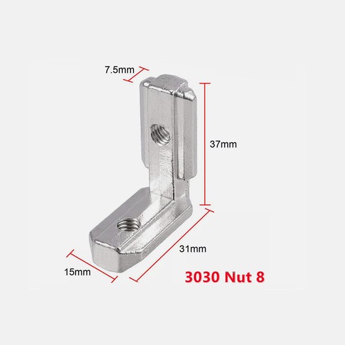 Innenwinkel Außenwinkel Aluprofil Nut 6|8 Für 20x20 30x30 40x40 Profilverbinder - Bild 25 von 36
