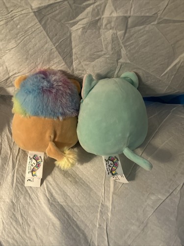 Lot Of(2)Squishmallows Leonard The Lion & Jules The Tabby Cat - Picture 2 of 6