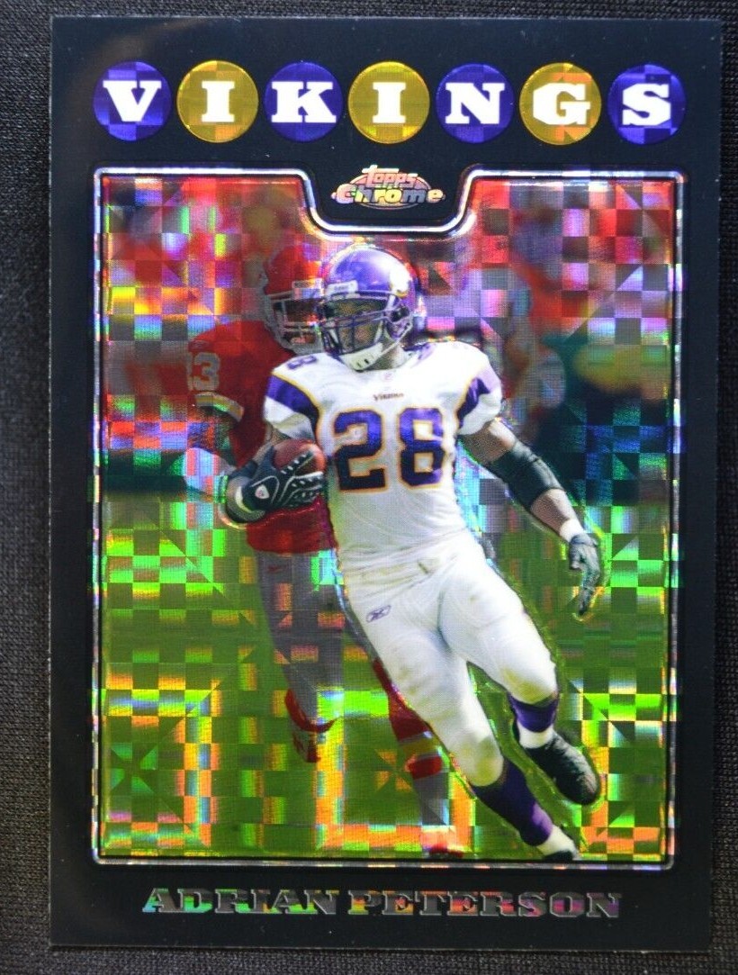 2008 Topps Chrome X-Fractor Adrian Peterson #TC39