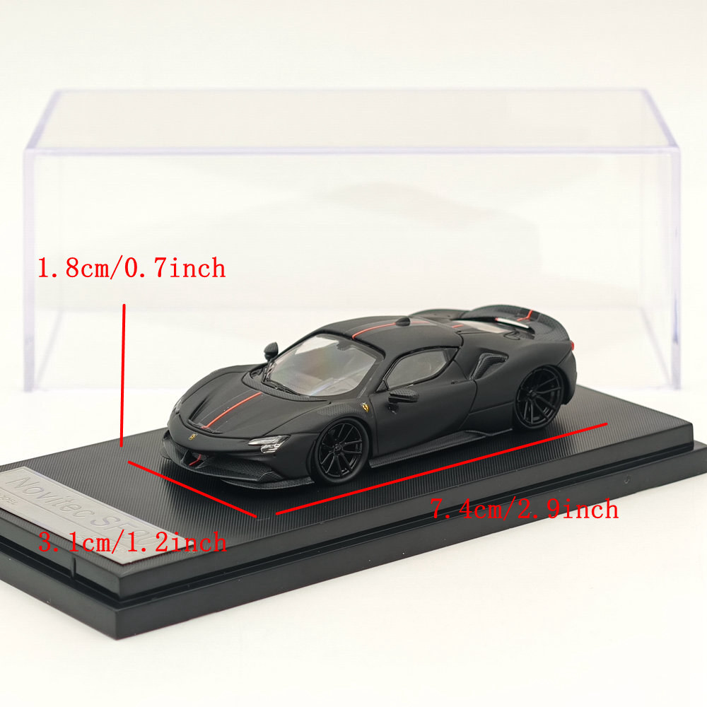 レジン製 1/64 フェラーリ SF90スパイダーNOVITEC Minidream 1/ 64 Ferr Ari Sf90 Spider Novitec Resin Car Model