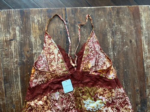 Intimately Free People Brown Motif Dress Medium NWT $118 - Picture 10 of 10