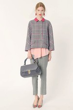 $3.5K Oscar de la Renta Resort Prince of Wales-check Blazer/Jacket, US 2, NWT 