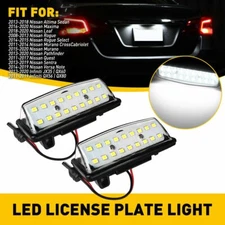FULL LED White License Plate Light Tag Lamp For Nissan Altima Sentra Maxima PUS