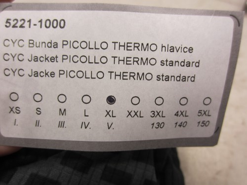New With Tags Kalas Picollo Thermal Cycling Jacket - Black / Grey - Extra Large - Picture 4 of 12