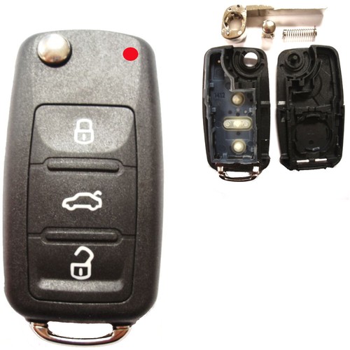 3Tasten Auto Schlüssel Klappschlüssel Gehäuse für Golf Polo T5 Caddy Tiguan - Picture 10 of 10