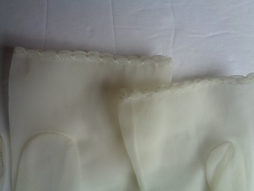 2 pair of Vintage Nylon See Thru Gloves/no tags - Imagen 3 de 4