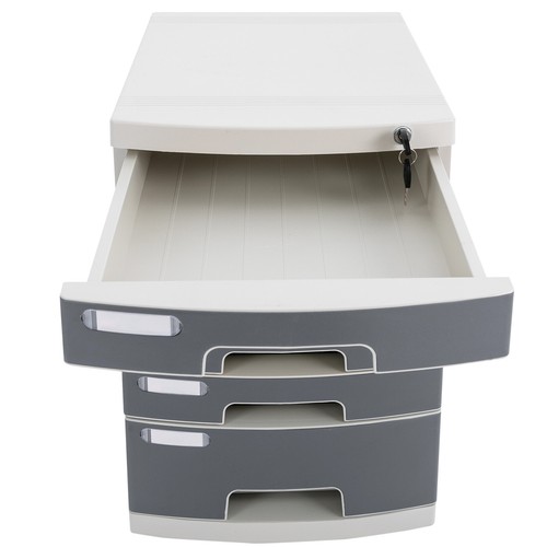 Organizer da Scrivania 6 Livelli con Cassetti Scrivania Organizer File Chiusura Cassetto Organizer - Foto 15 di 22