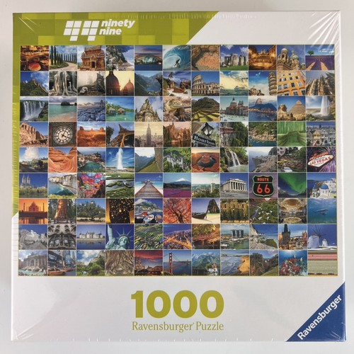 Ravensburger Jigsaw Puzzle 1000 Piece Ninety Nine Beautiful Places  - Picture 1 of 4