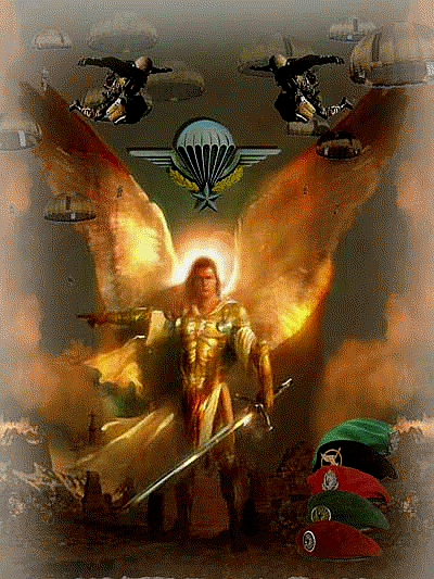 SAINT-MICHEL - Medaille pendantif militaire avec chaînette (Légion & Armées) - Zdjęcie 4 z 4