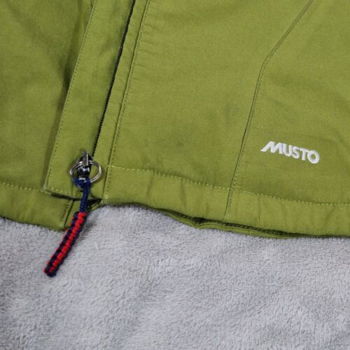 MUSTO Raincoat Womens UK10 Green Gore-Tex Waterproof Jacket Detachable Hood Zip - Picture 7 of 12