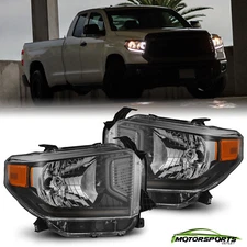 Fit 2014-2021 Toyota Tundra G2 Headlights Pair w/DRL+Sequential Turn Signal