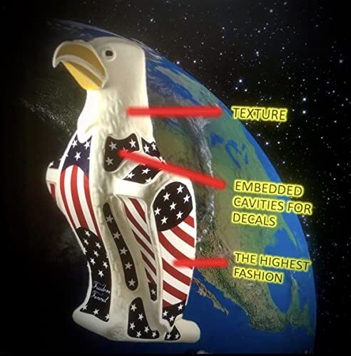 - American Patriotic Eagle Trichter - Made in USA - rotes, weißes, blaues Werkzeug - Pat... - Bild 7 von 9