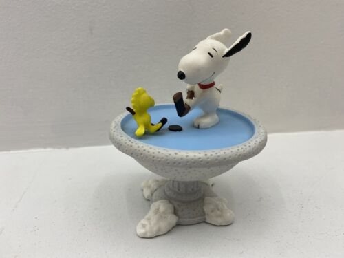 Danbury Mint Peanuts Skate Mate Figure Snoopy And Woodstock - Picture 3 of 10