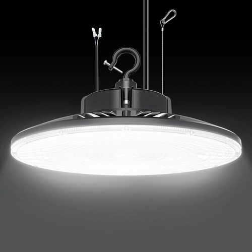 300W AC 277-480V UFO LED High Bay Lights for Warehouse Workshop Gym Garage Barn - Picture 15 of 18