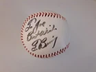 Tom Browning Cincinnati Reds #32 Autographed Baseball "Best Wishes" Cinci Bell