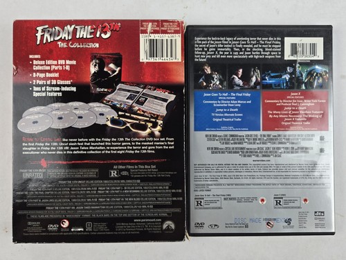 Friday The 13th 10 Movie DVD Collection Deluxe Edition 1-8 Plus Double 9-10 - Foto 2 di 8
