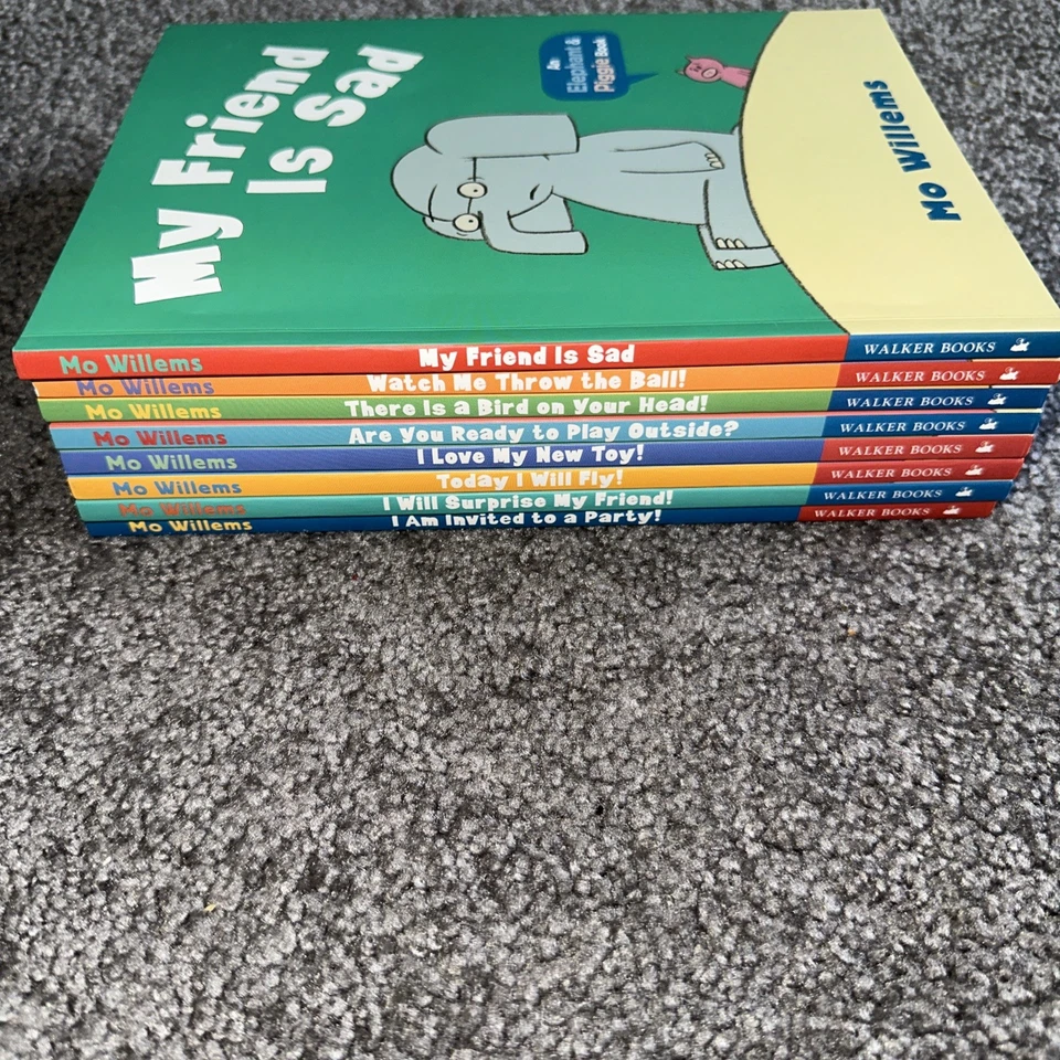 Mo Willems Elephant & Piggie Set X 8 Books: Party Fly Toy Play Bird Sad + 2 More - Image 2 of 4