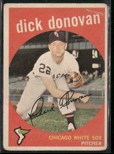 1959 Topps Dick Donovan #5 Chicago White Sox