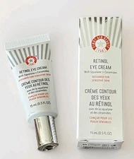 First Aid Beauty Retinol Eye Cream with Squalane + Ceramides NEW SEALED MSRP $44