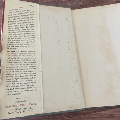 UNIVERSAL THE NIKON MANUAL, WRIGHT, 1957, 288 PAGES HARDCOVER/222108 - Picture 4 of 8