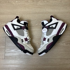 美品　NIKE AIR JORDAN 4 RETRO PSG Jordan 4 Retro PSG Paris Saint-Germain (GS) - CZ6509-100 - US